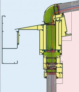 Traufprofil mit 10° Dachneigung und einem Uf-Wert von 0,87W/m²K