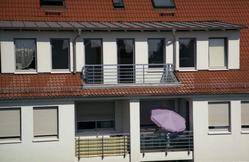 Holz Balkontür Basalt grau 1 Flügelig