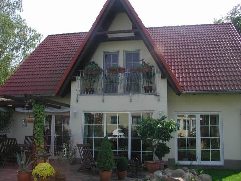 Kunststoff Balkontür Weiß 1 & 2 Flügelig mit Sprossen & Rollladen