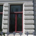 Denkmalgeschütztes Holzfenster 2 Flügelig mit Oberlicht & Kapitellen